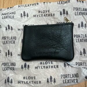 Portland Leather Goods Unicorn Double Zipper Wallet